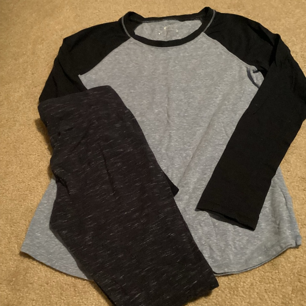 Justice size 14/16 shirt with matching leggings